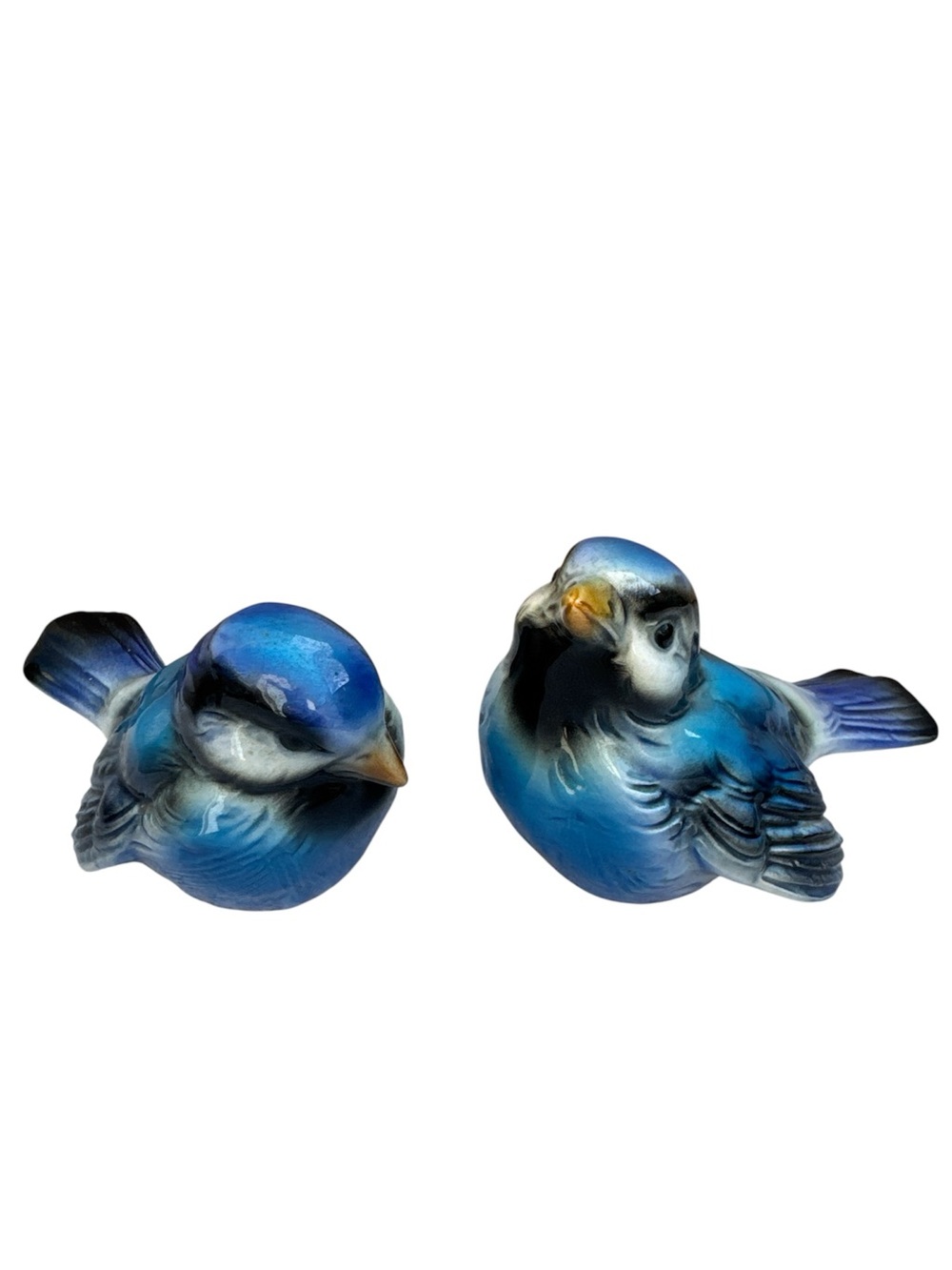 Vintage Goebel Hummel Blue bird Figurine Pair Porcelain W German Set CV73-CV74